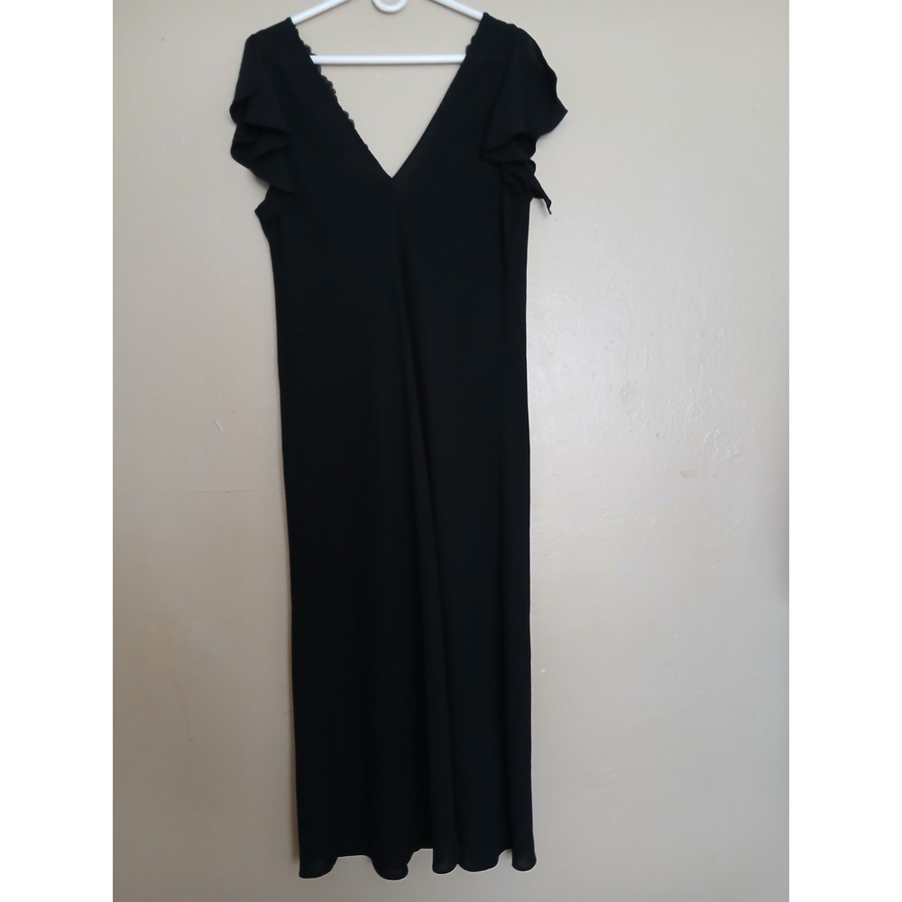 Oscar De La Renta Slip Dress XL Chiffon Floral Lace Maxi Nightgown Lingerie VTG - Picture 6 of 14